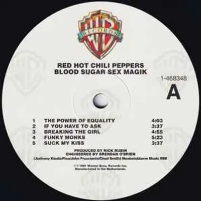 RHCP BLOOD SUGAR SEX MAGIK 2LP