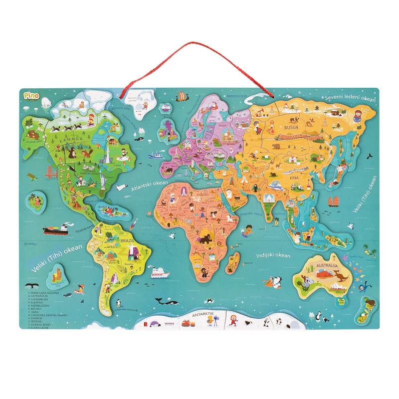 Pino Magnetna mapa sveta