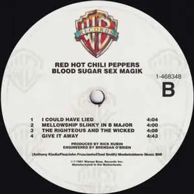 RHCP BLOOD SUGAR SEX MAGIK 2LP