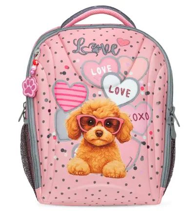 BELMIL - ANATOMSKI RANAC 338-82 PINK HEART PUPPY