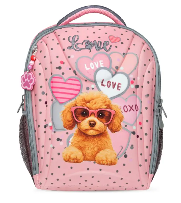 BELMIL - ANATOMSKI RANAC 338-82 PINK HEART PUPPY
