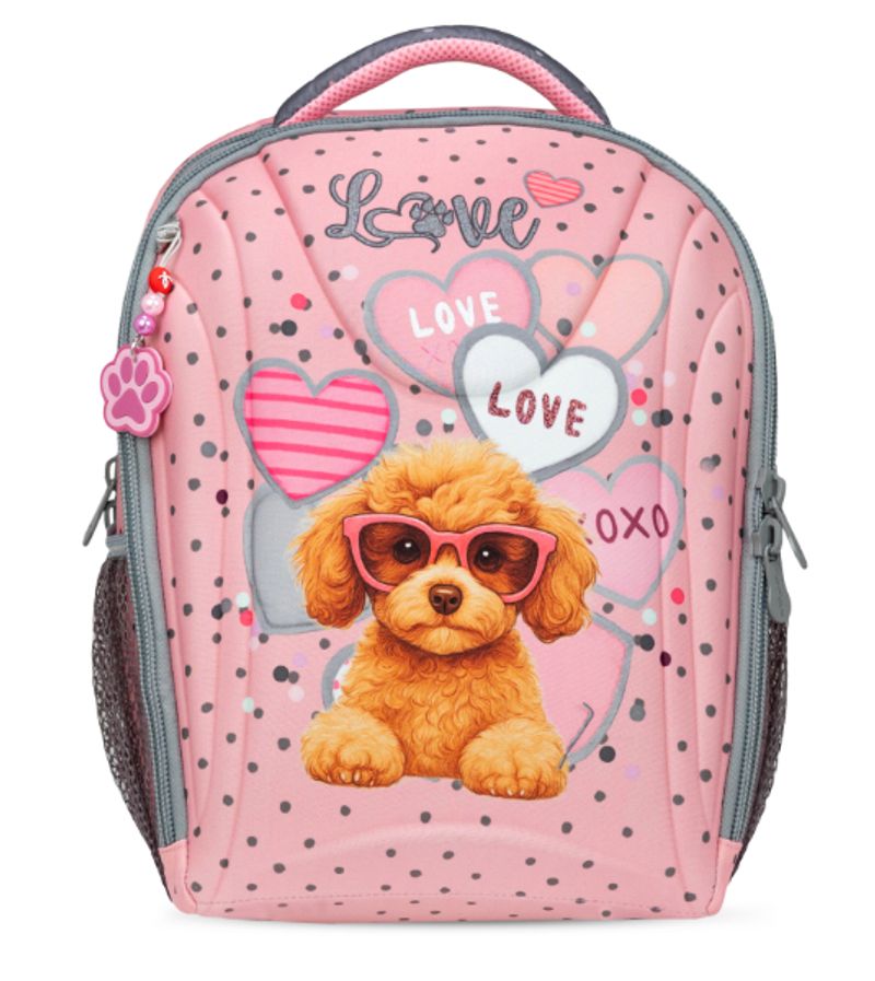 BELMIL - ANATOMSKI RANAC 338-82 PINK HEART PUPPY