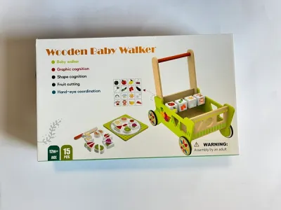 WOODEN BABY PUSH WALKER