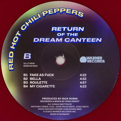 CD  RETURN OF THE DREAM CANTEEN
