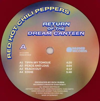 CD  RETURN OF THE DREAM CANTEEN