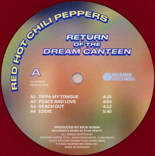CD  RETURN OF THE DREAM CANTEEN