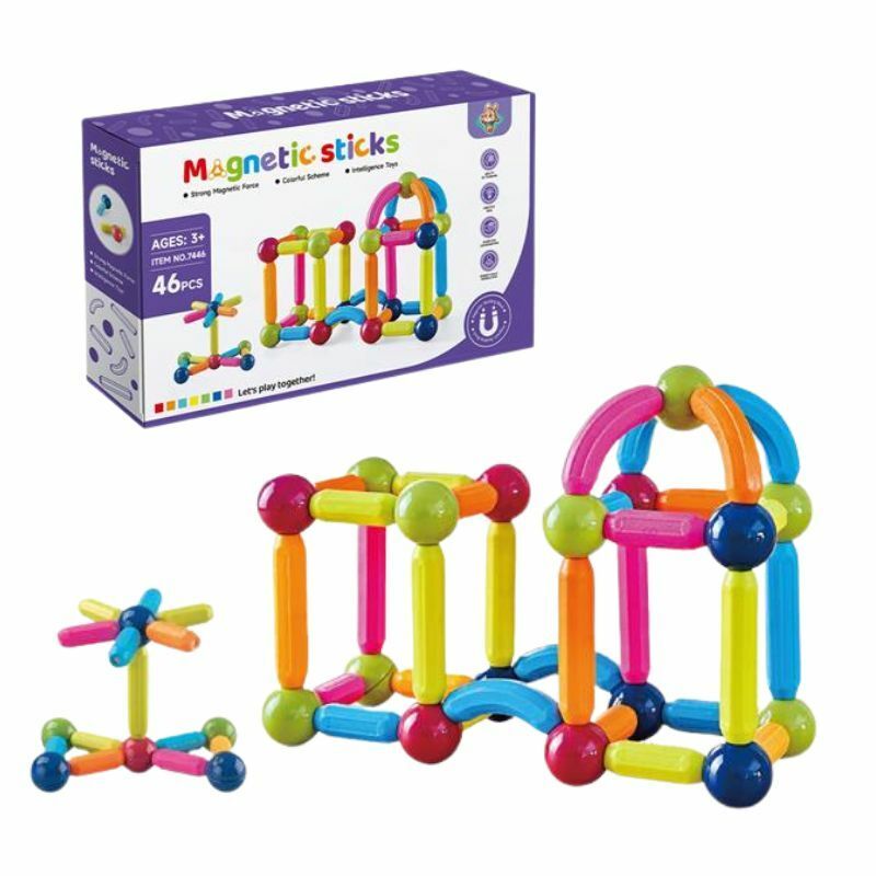 MAGNETNI ŠTAPIĆI 46 PCS