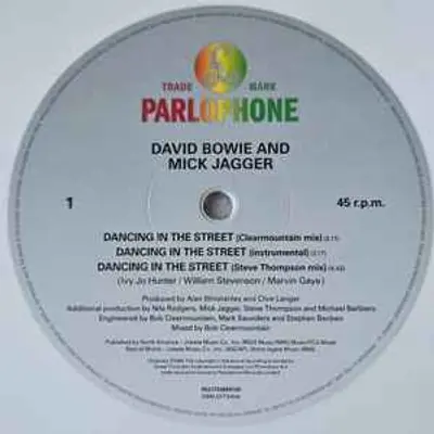 DAVID BOWIE & MICK JAGGER DANCING IN THE STREET E.P. VINYL