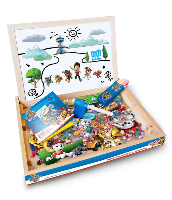 MAGNETNA DRVENA TABLA PAW PATROL 90pcs