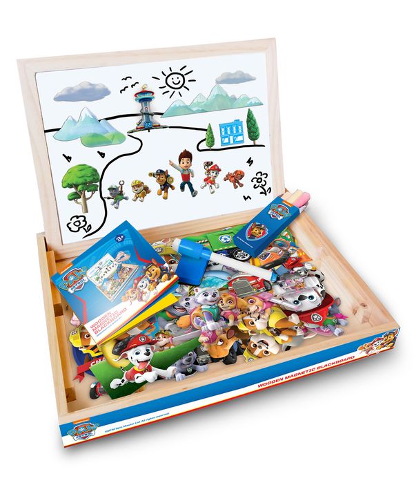 MAGNETNA DRVENA TABLA PAW PATROL 90pcs
