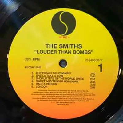 THE SMITHS LOUDER THAN BOMBS 2LP
