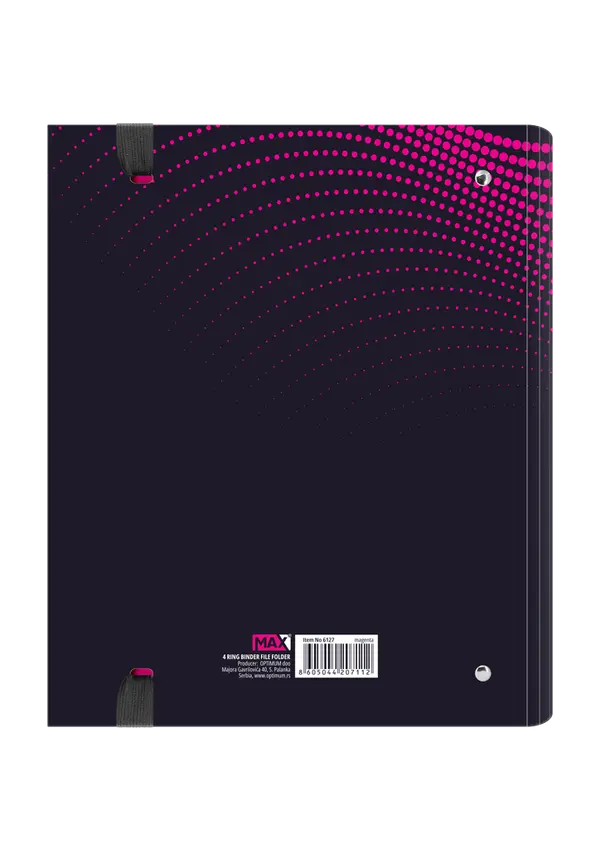 FASCIKLA 4 PRSTENA A4 PINK MAX