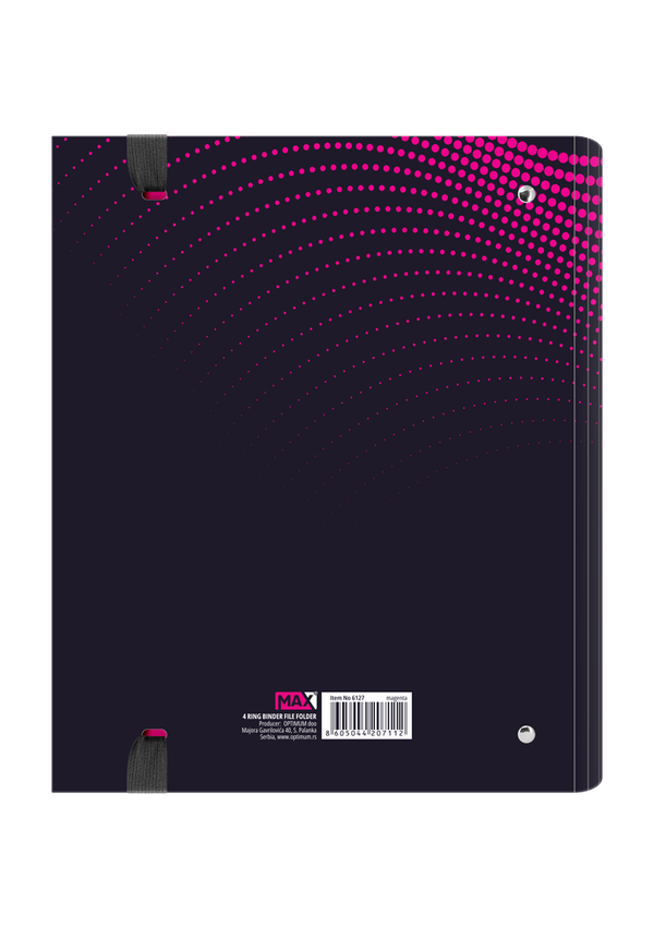 FASCIKLA 4 PRSTENA A4 PINK MAX