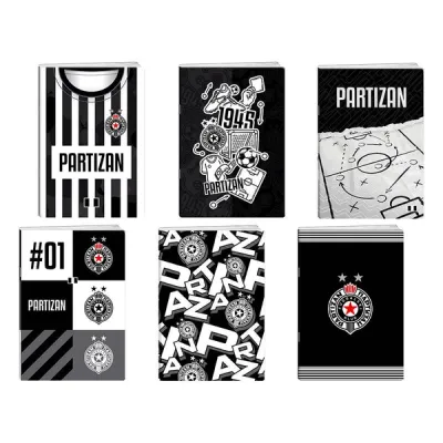 SVESKA A5 MP 50L KARO PARTIZAN