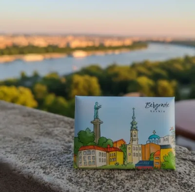 MAGNET PILLOW BEOGRAD I AKVAREL
