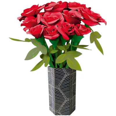 PUZZLE FLORAL ART RAMO ROSAS
