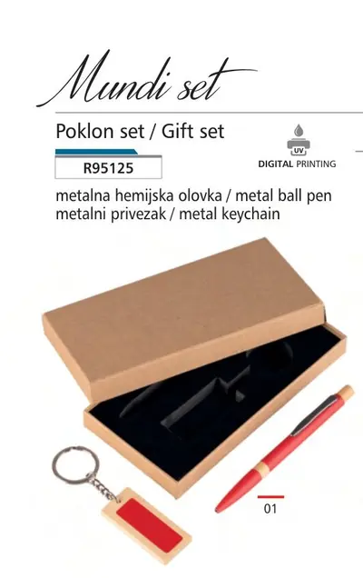 MUNDI SET CRVENI 2/1 - gift