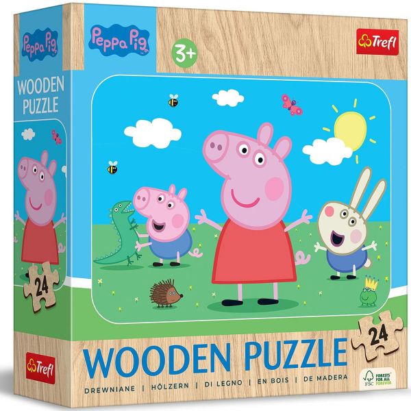 DRVENE PUZZLE 24PCS PEPPA PIG 20262
