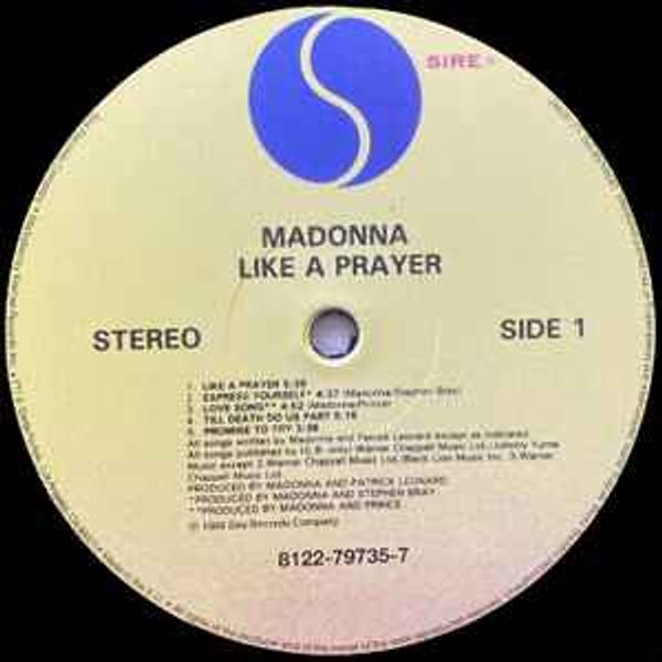 MADONNA LIKE A PRAYER LP