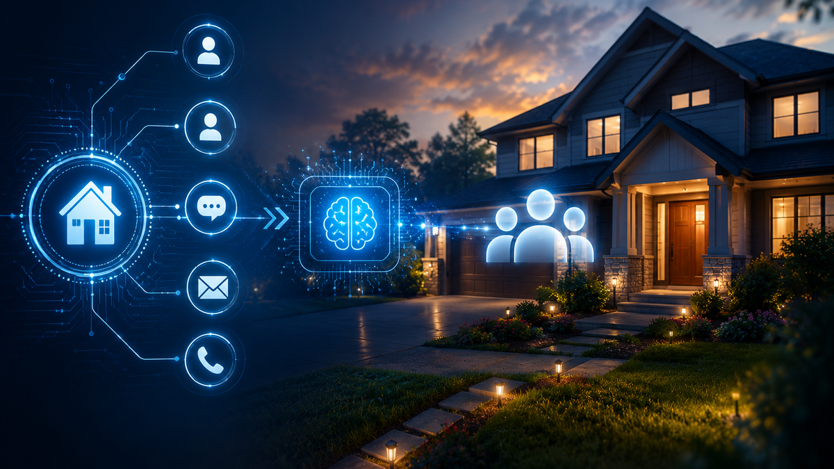 AI social media command center for large home service franchise