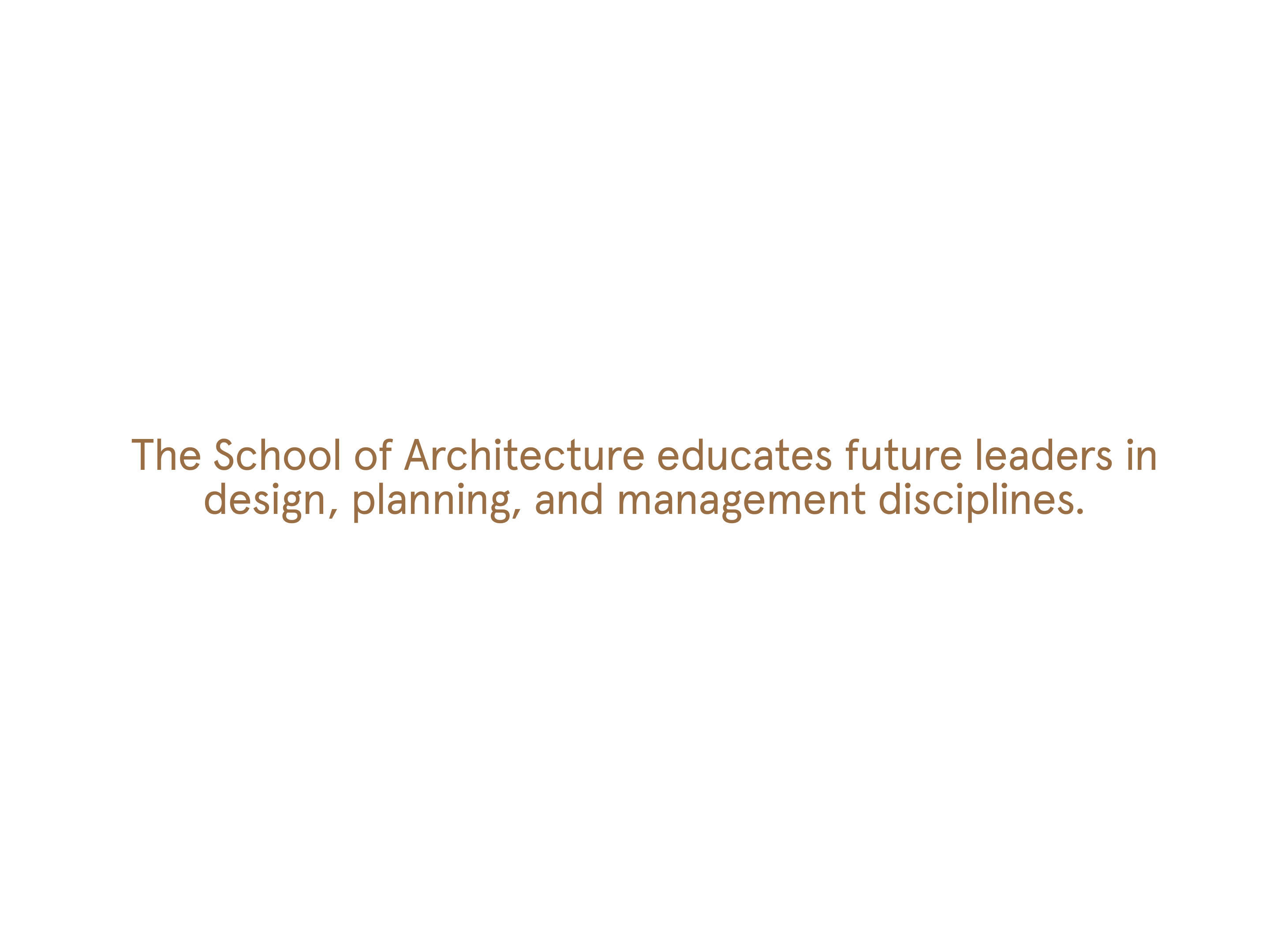 Pratt School of Architecture mission