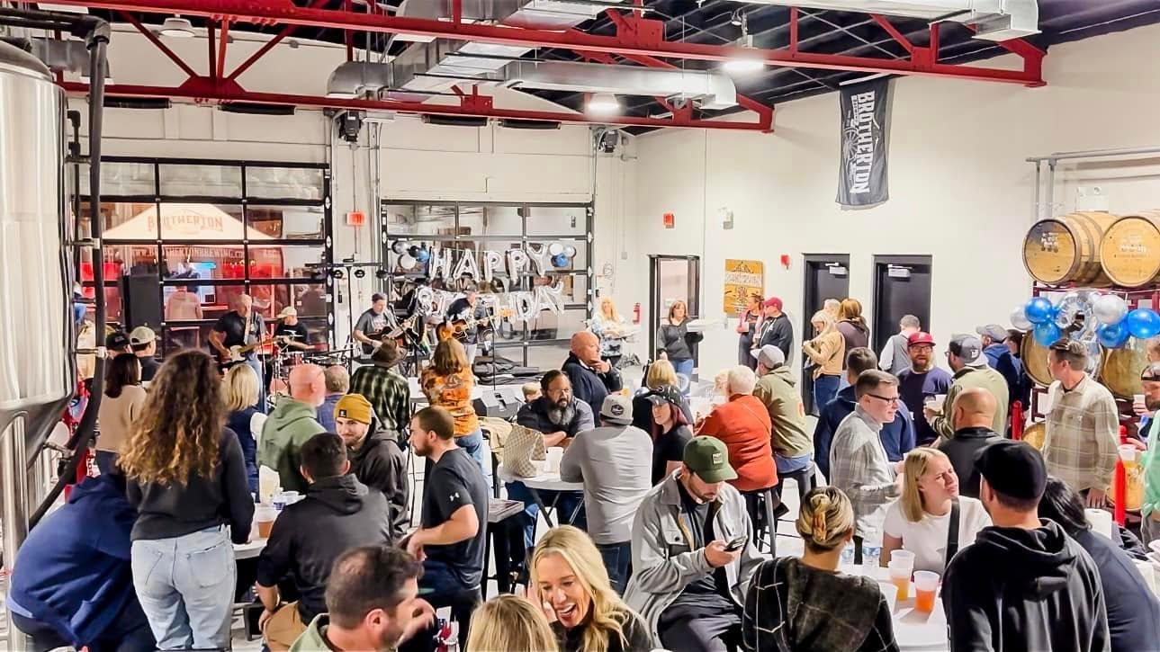 Community gathering at Brotherton Brewing Company