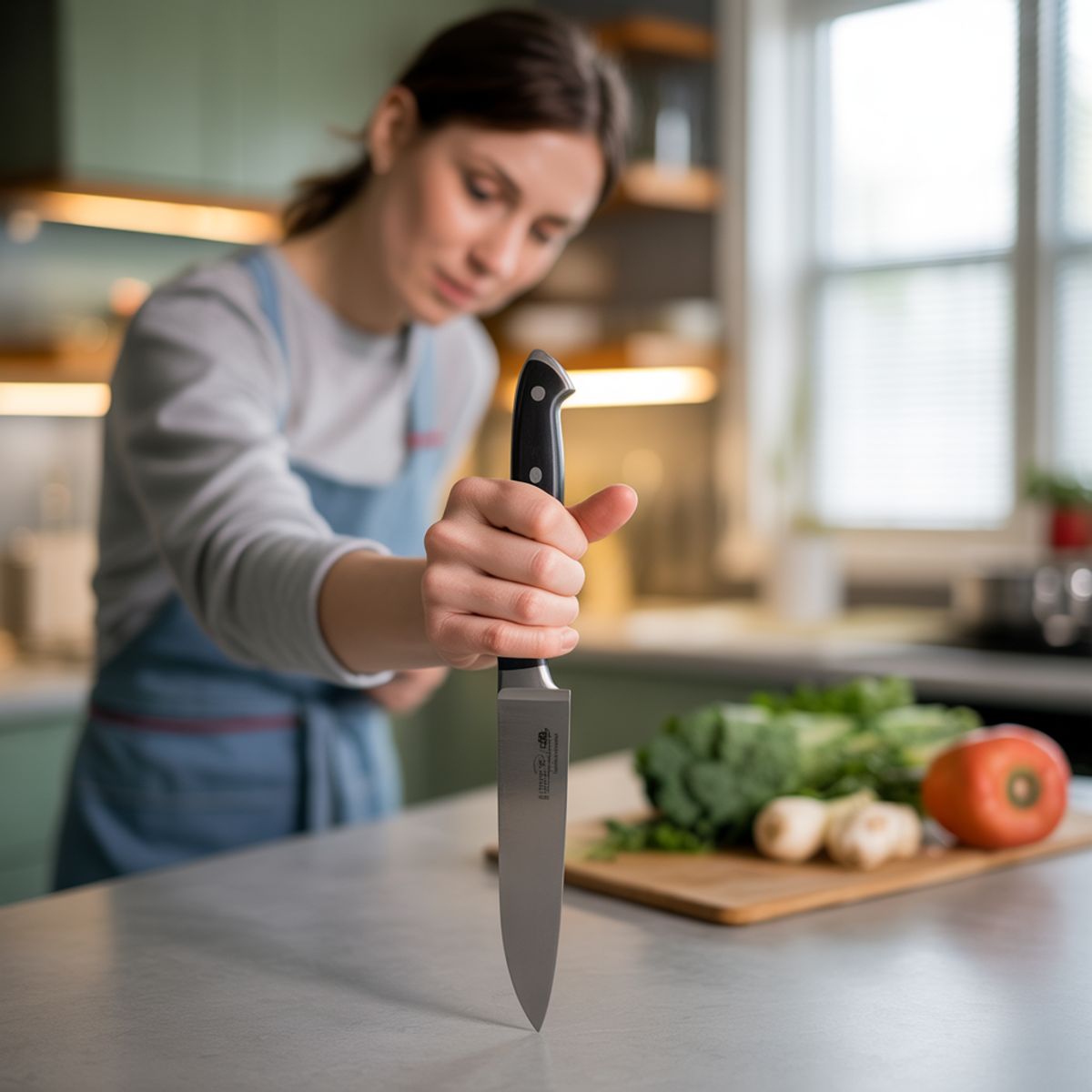 Kitchen Knife Safety With Grip, Cutting Technique, And Basic Care