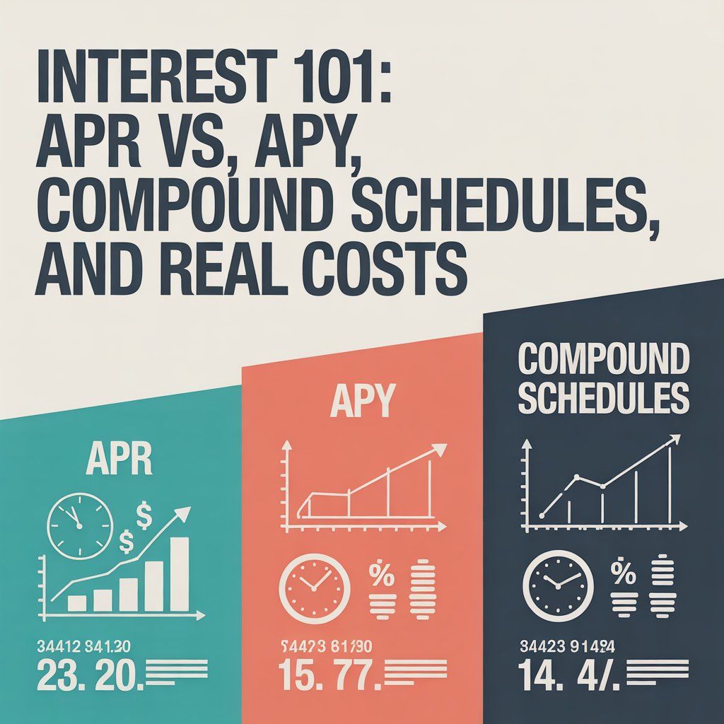 Interest 101: APR vs APY, Compound Schedules, and Real Costs