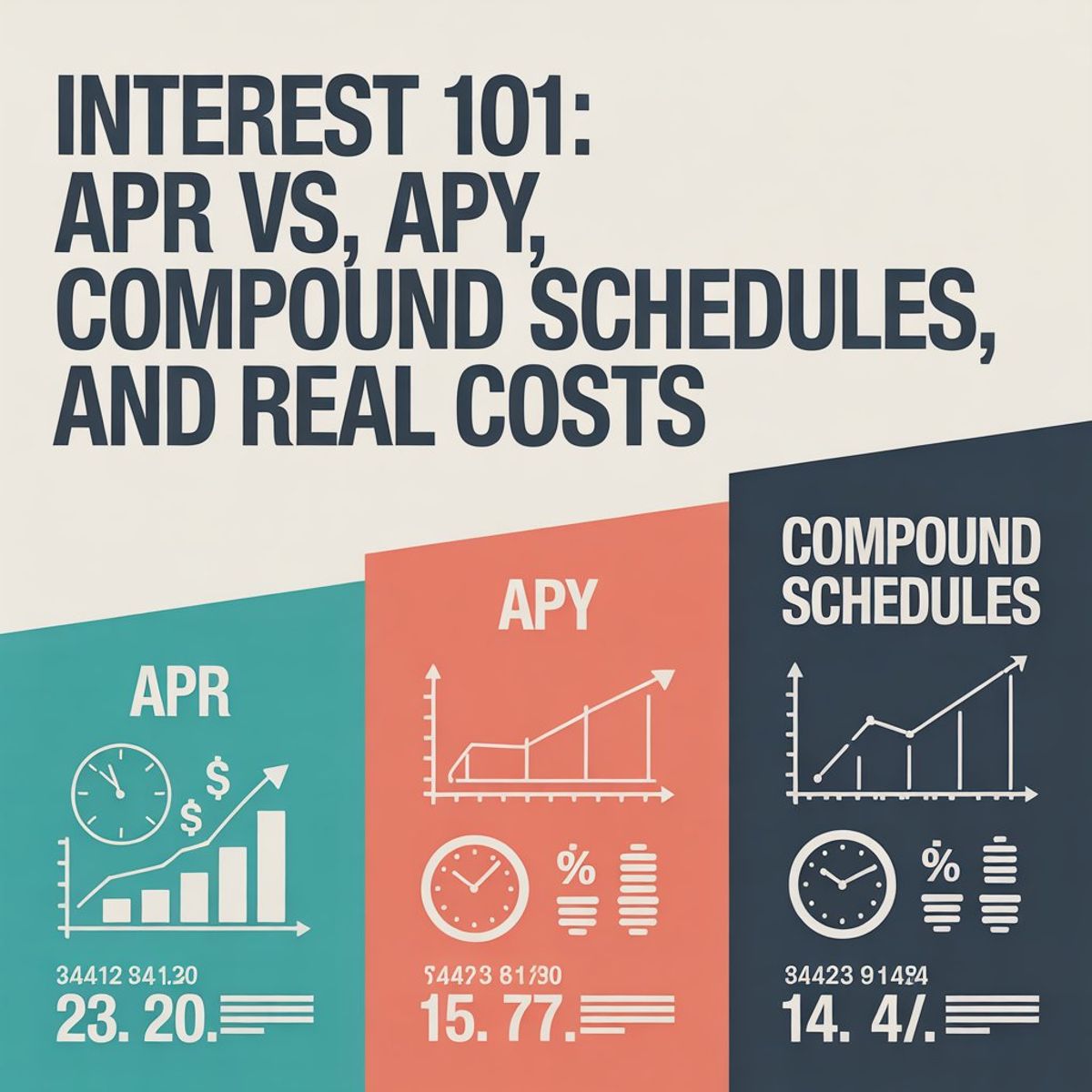 Interest 101: APR vs APY, Compound Schedules, and Real Costs