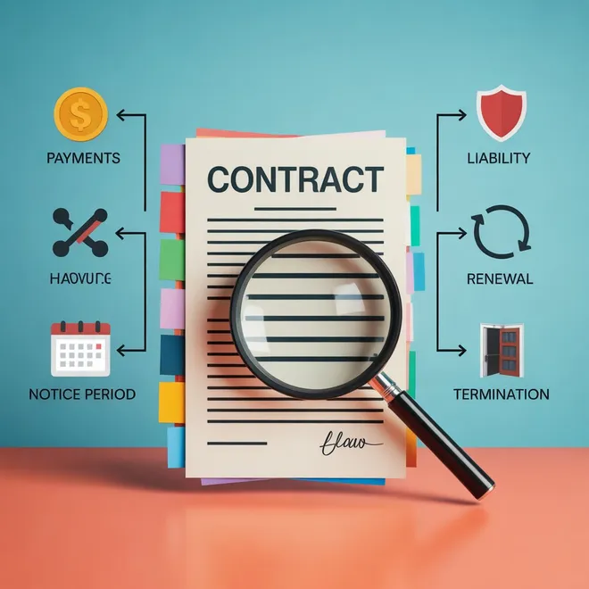 How To Read Contracts Before Signing By Checking Clauses Risk And Exit Rights