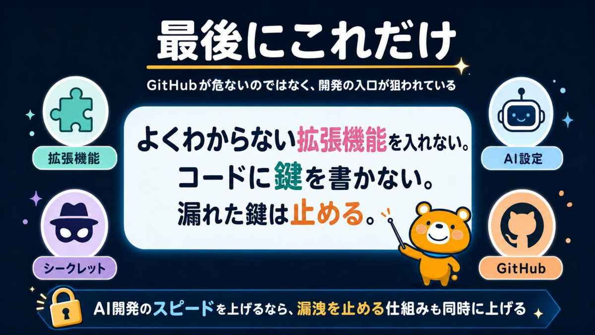 最後にこれだけ