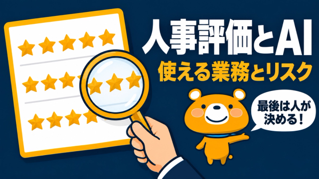 人事評価のAI活用のアイキャッチ