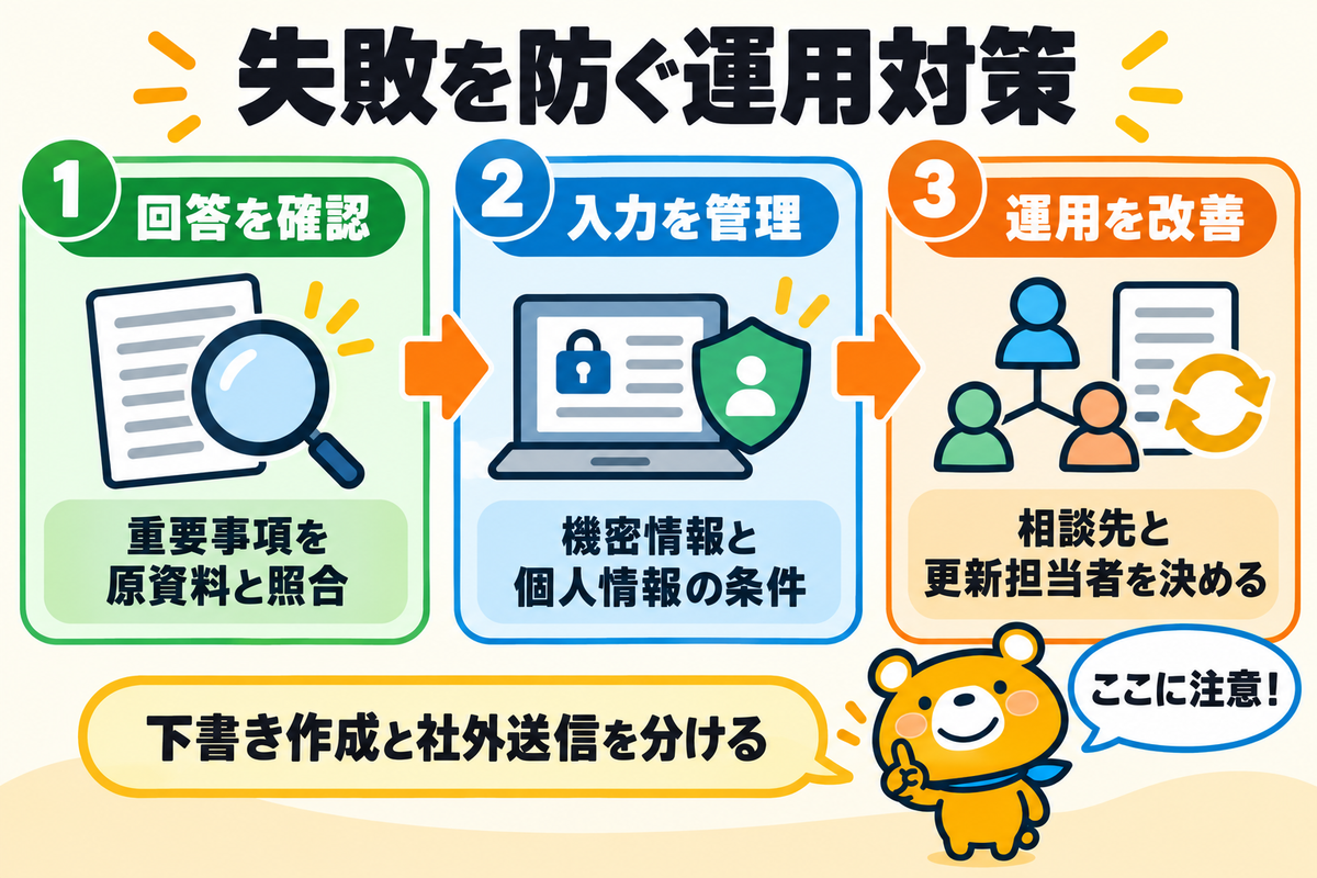 AI導入の失敗を防ぐ3つの運用対策