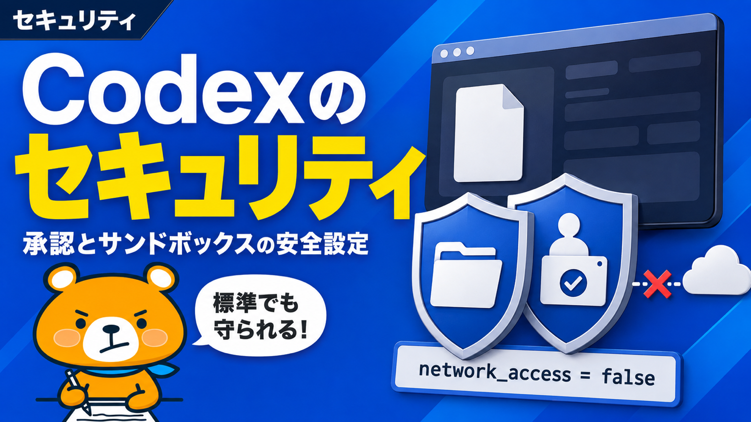 Codexのセキュリティを解説するアイキャッチバナー