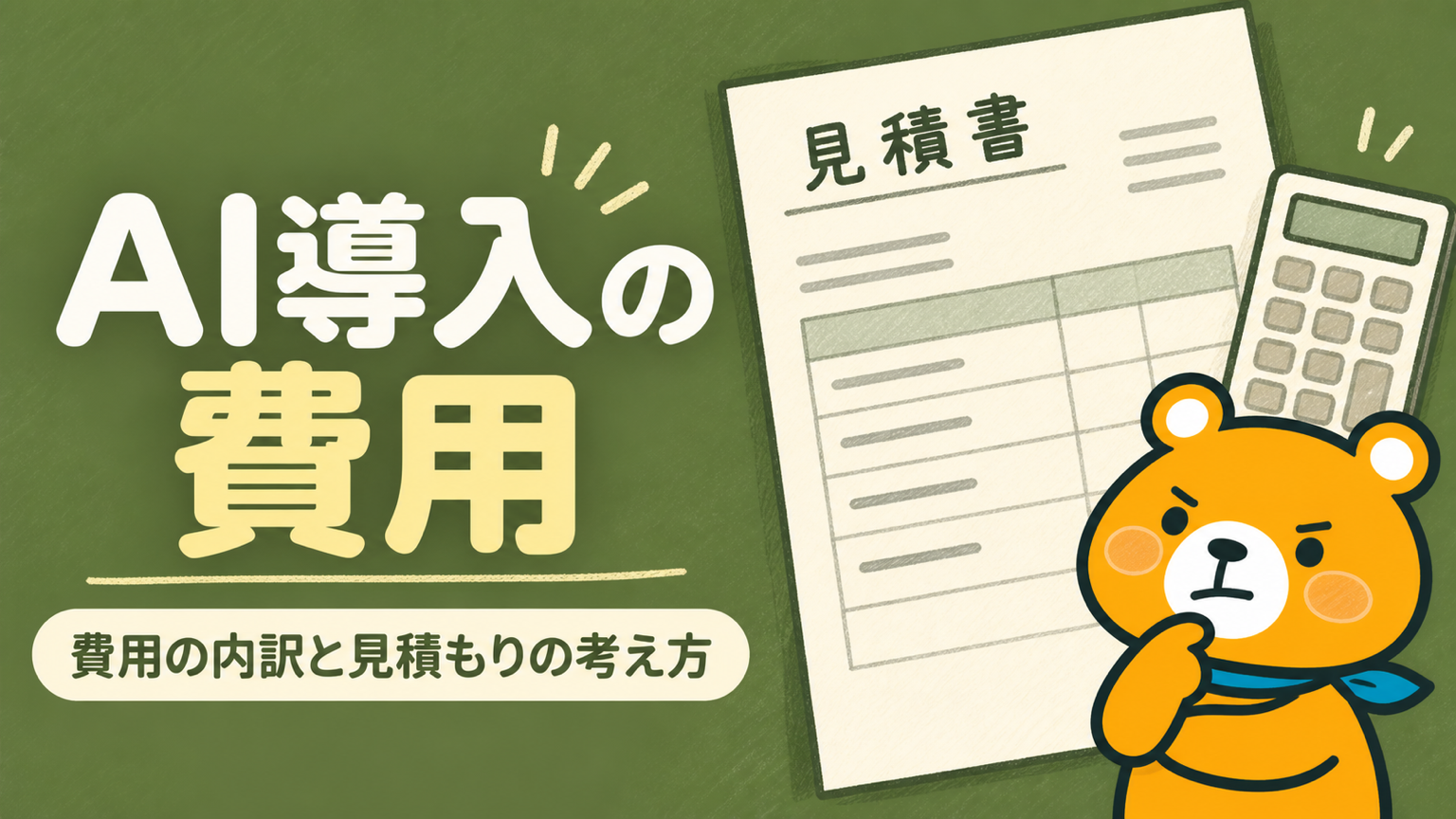 AI導入の費用のアイキャッチ