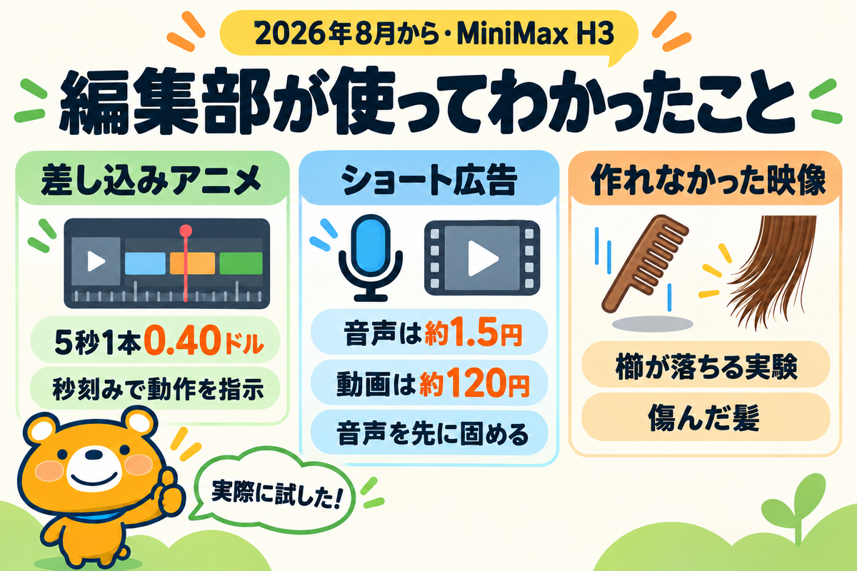 編集部が動画生成AIを使ってわかったこと