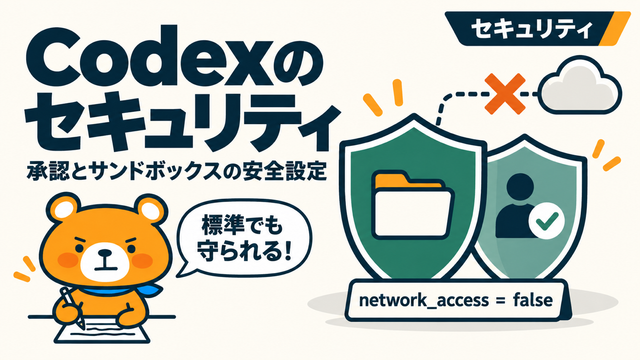 Codexのセキュリティを解説するアイキャッチバナー