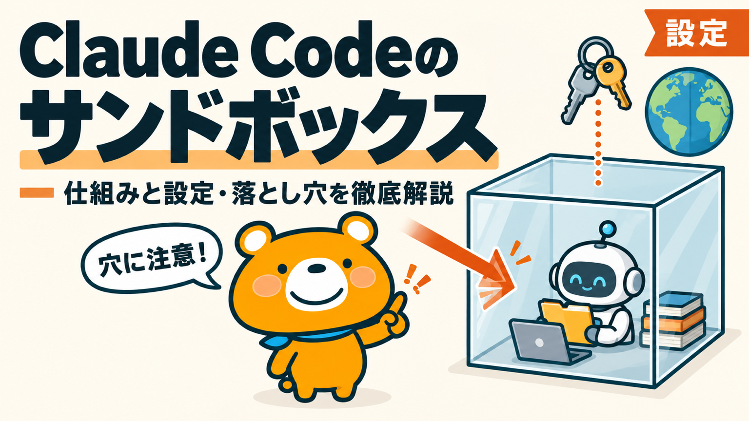 Claude Codeのサンドボックスのアイキャッチバナー