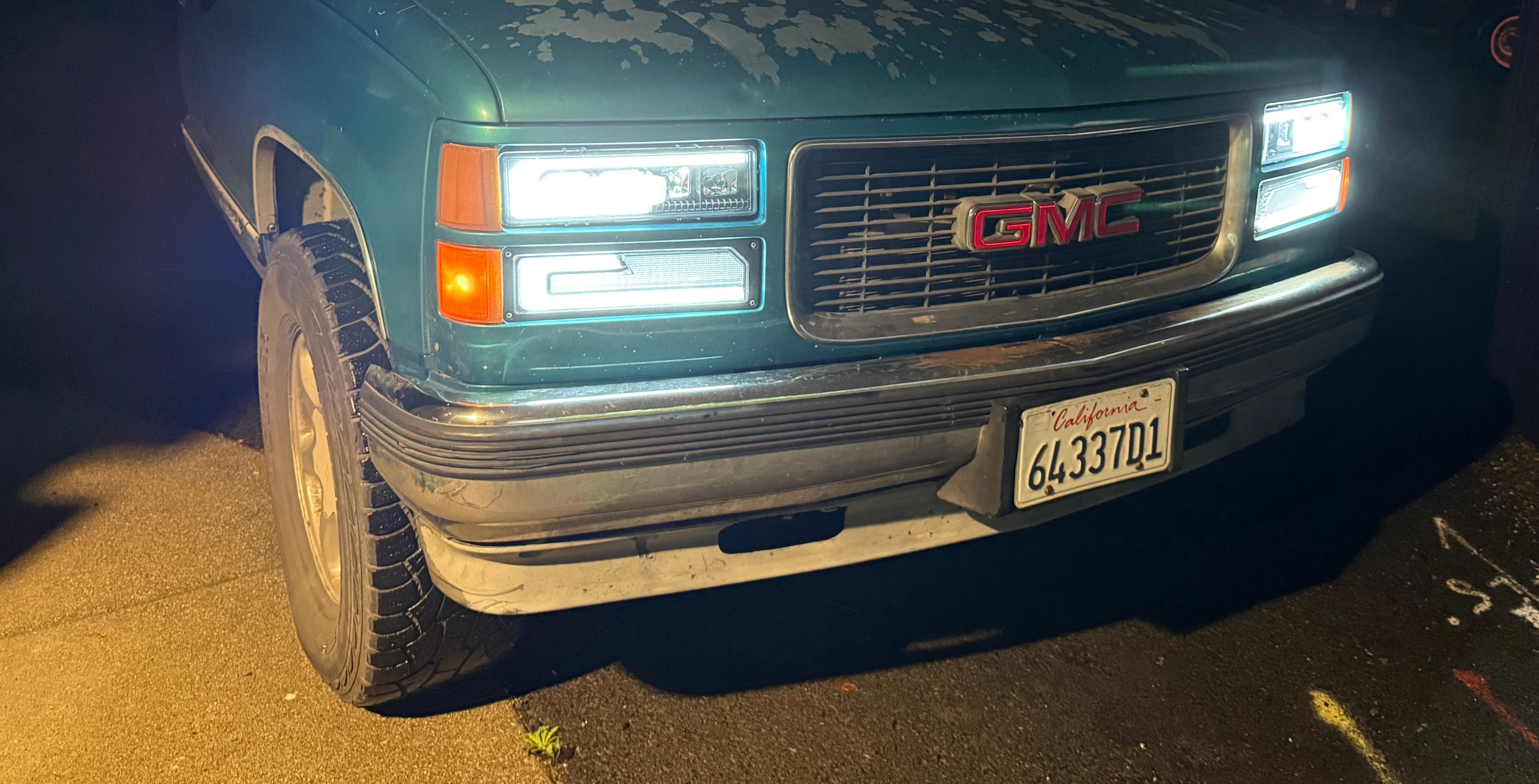 image of headlights after install