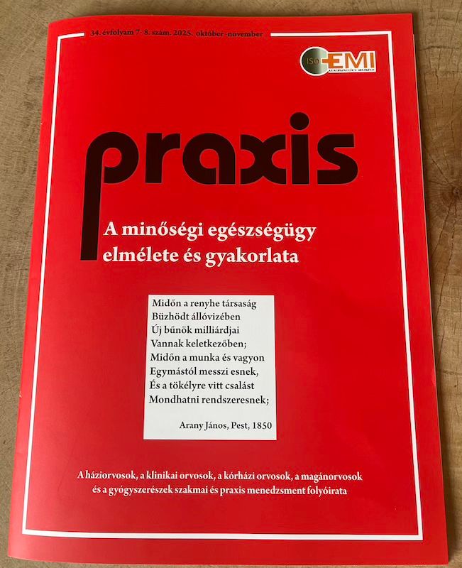 Praxis magazin – Eckhart Erzsébet cikkének borítója