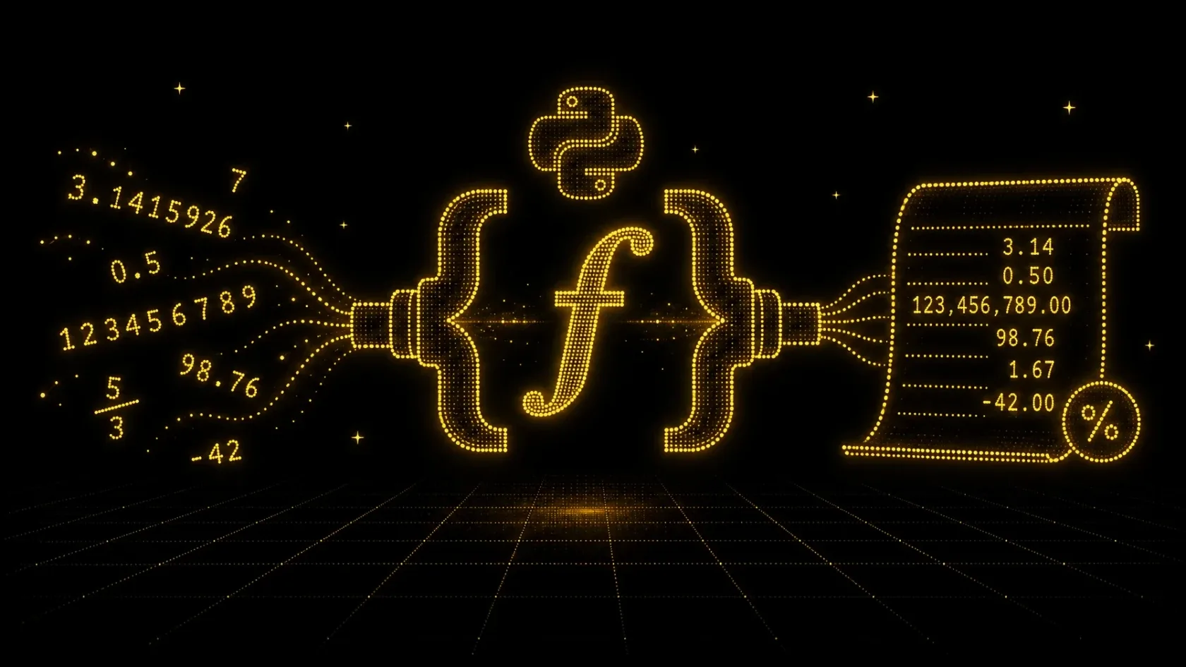 Cover image for Python f-strings explained: format numbers and text