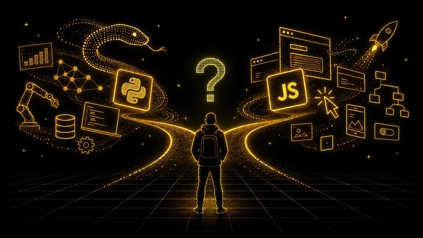 Cover image for Python vs JavaScript: which should you learn first?