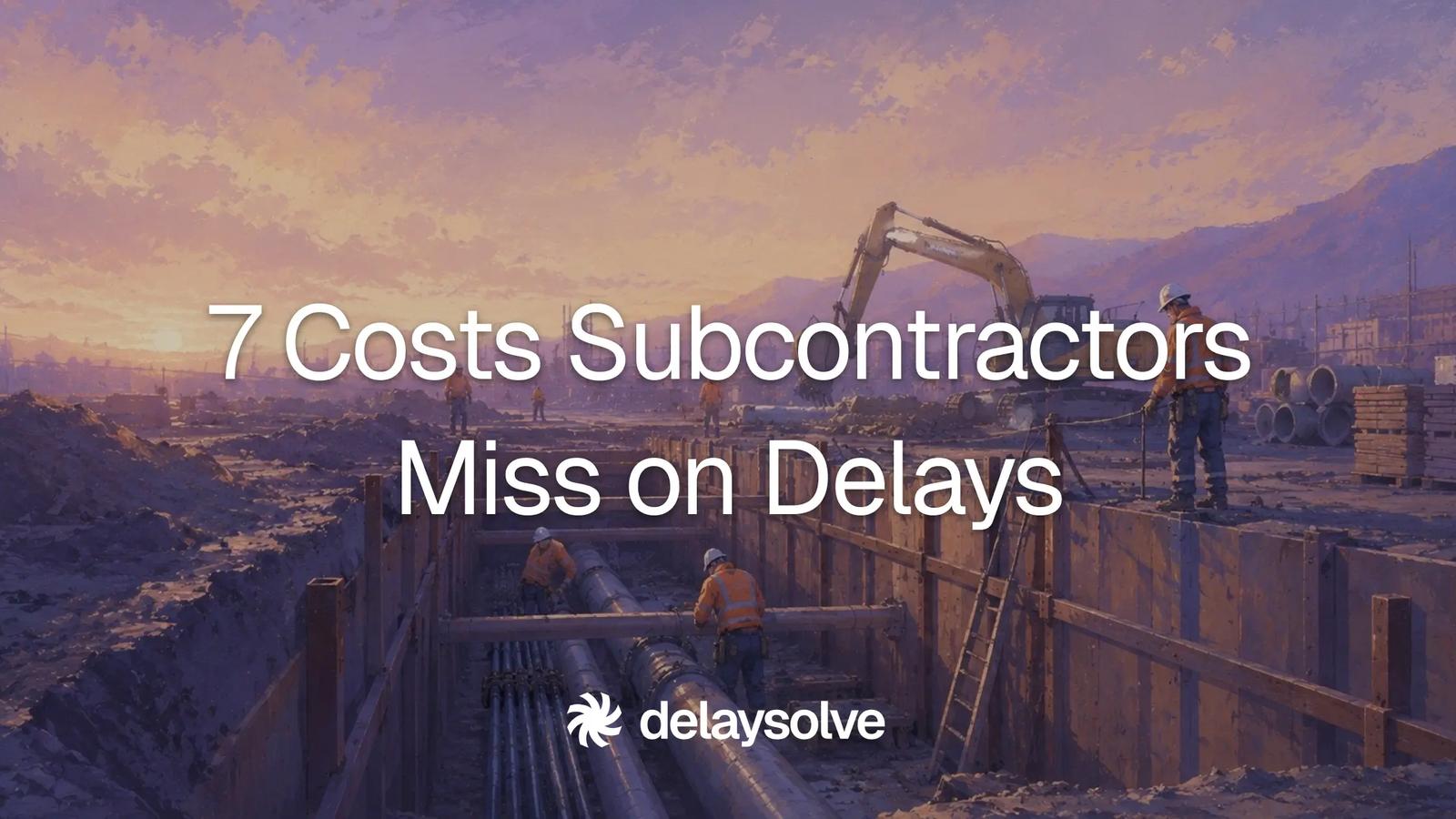Civil subcontractor working on utility works