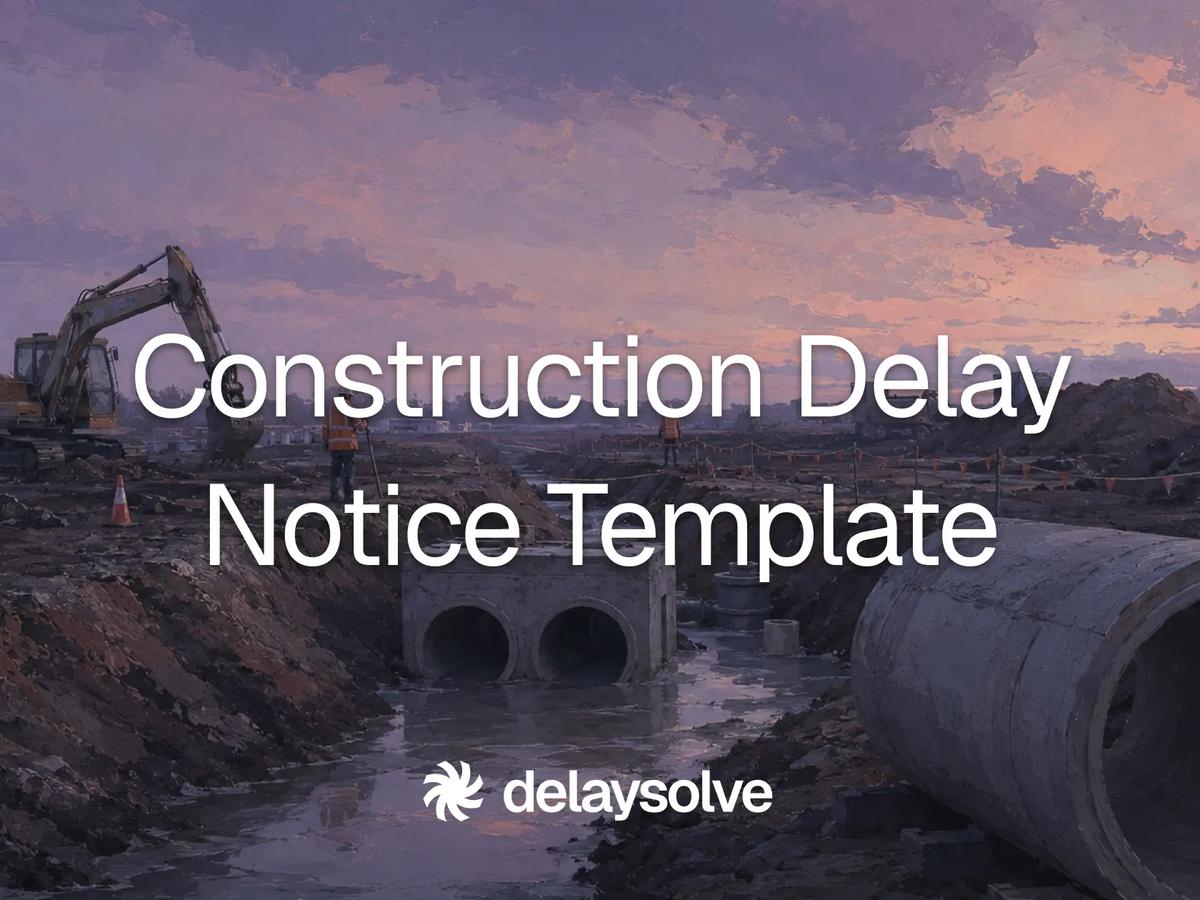 drainage works on a civil construction site in the evening