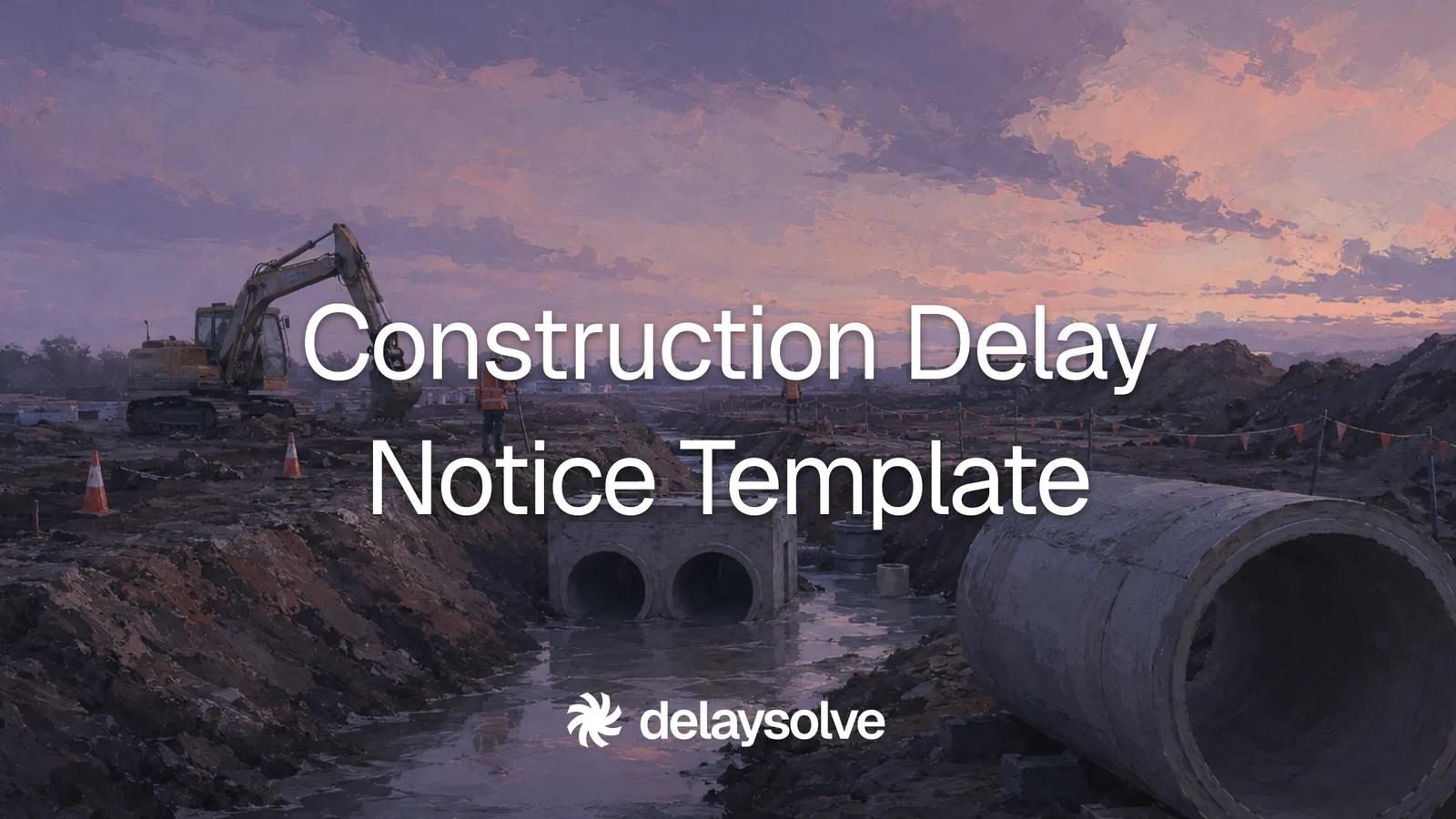 drainage works on a civil construction site in the evening