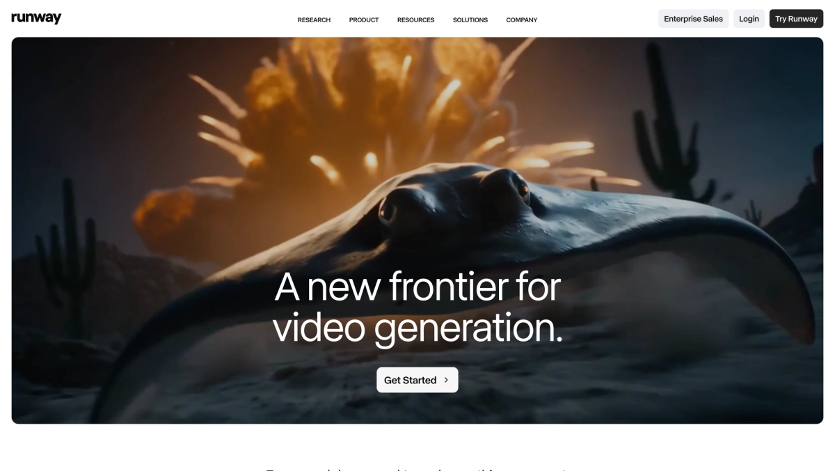 Runway home page