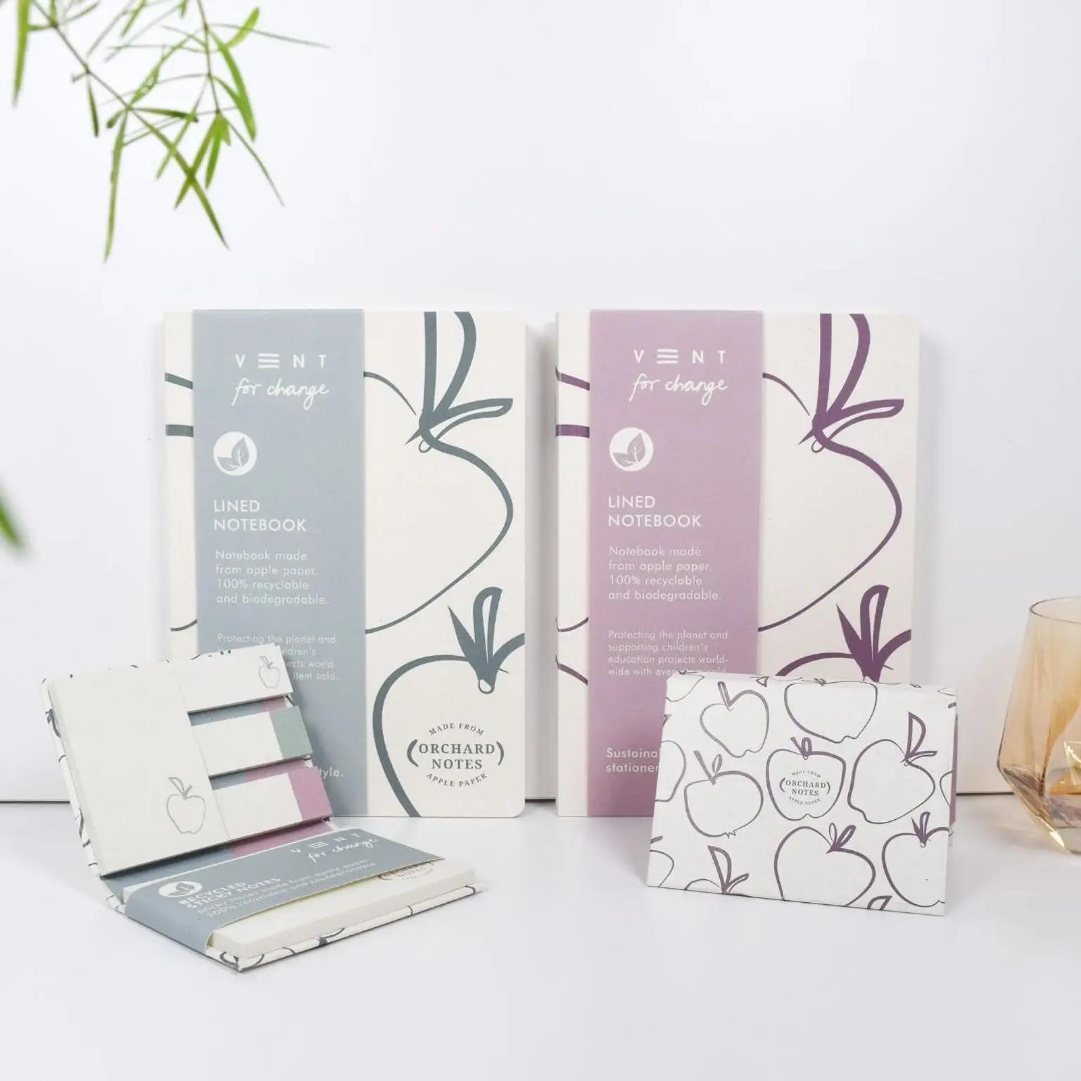 VENT for Change is a sustainable stationery brand creating notebooks, pens and everyday essentials from recycled and reclaimed materials. Each product is designed to minimise environmental impact while maintaining quality and style, using materials such as recycled paper, ocean waste and reclaimed fibres. With a strong social mission at its core, VENT donates a portion of every sale to children’s education projects worldwide, ensuring every purchase contributes to both environmental and social impact.