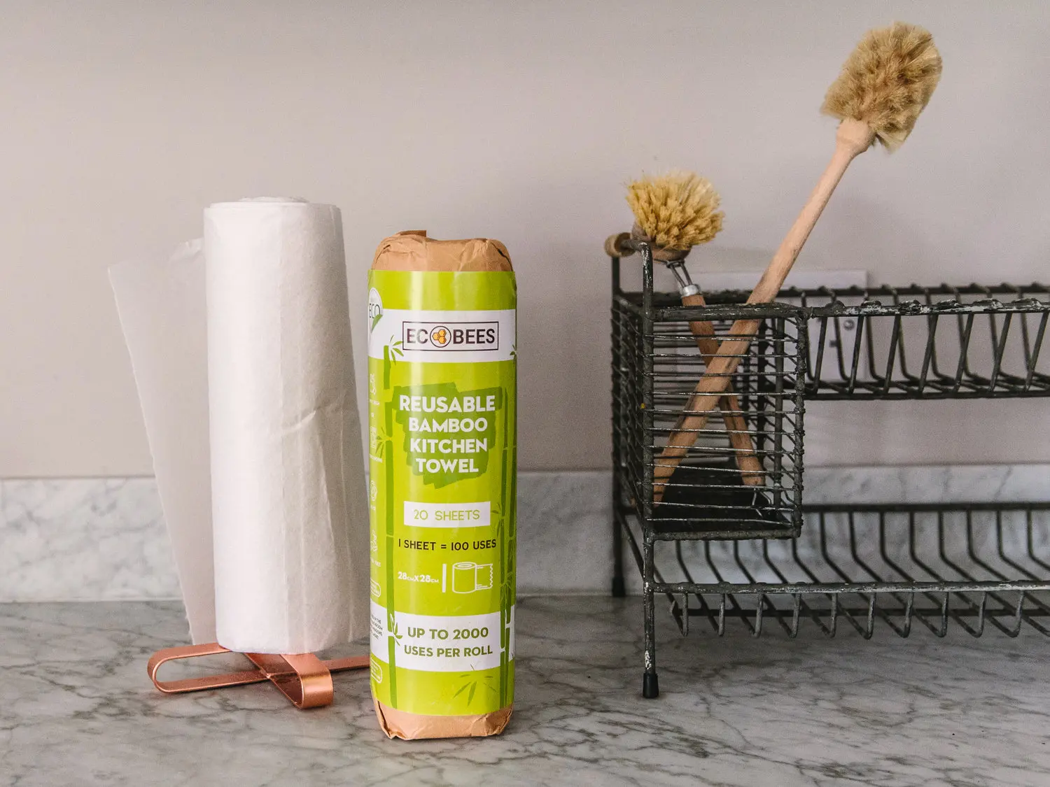 Reusable kitchen roll & beeswax food wraps