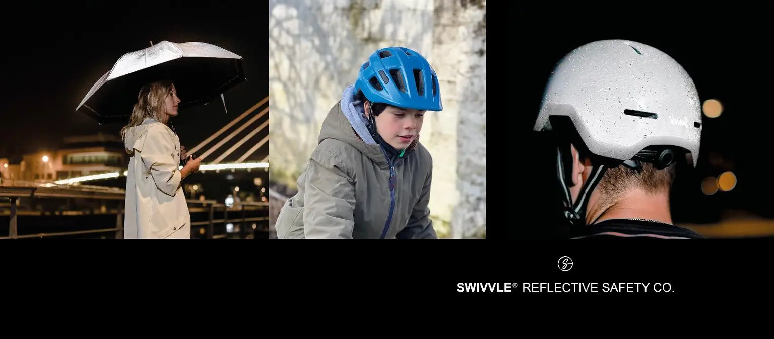 Swivvle is a Belgian safety brand that designs retroreflective cycling helmets combining high visibility with modern, colourful aesthetics. Their Sirius helmet range uses cross-sector innovation to provide 360 degree visibility at distances of up to 30 metres, appearing in vibrant colours during the day and lighting up at night when hit by light. Sustainability is central to their approach, using recyclable and reusable materials, minimal packaging and carbon friendly shipping, and they have planted over 2,500 trees reforesting nearly two hectares. Their products are available through over 80 premium retailers across Europe.