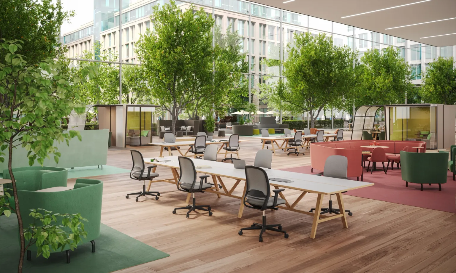 Circular Workspace Furniture and Solutions for Corporate and Home Workspaces